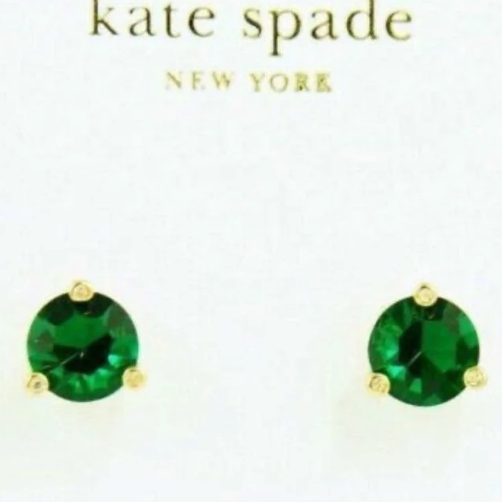 Kate Spade Rise & Shine Stud emerald - Picture 3 of 6